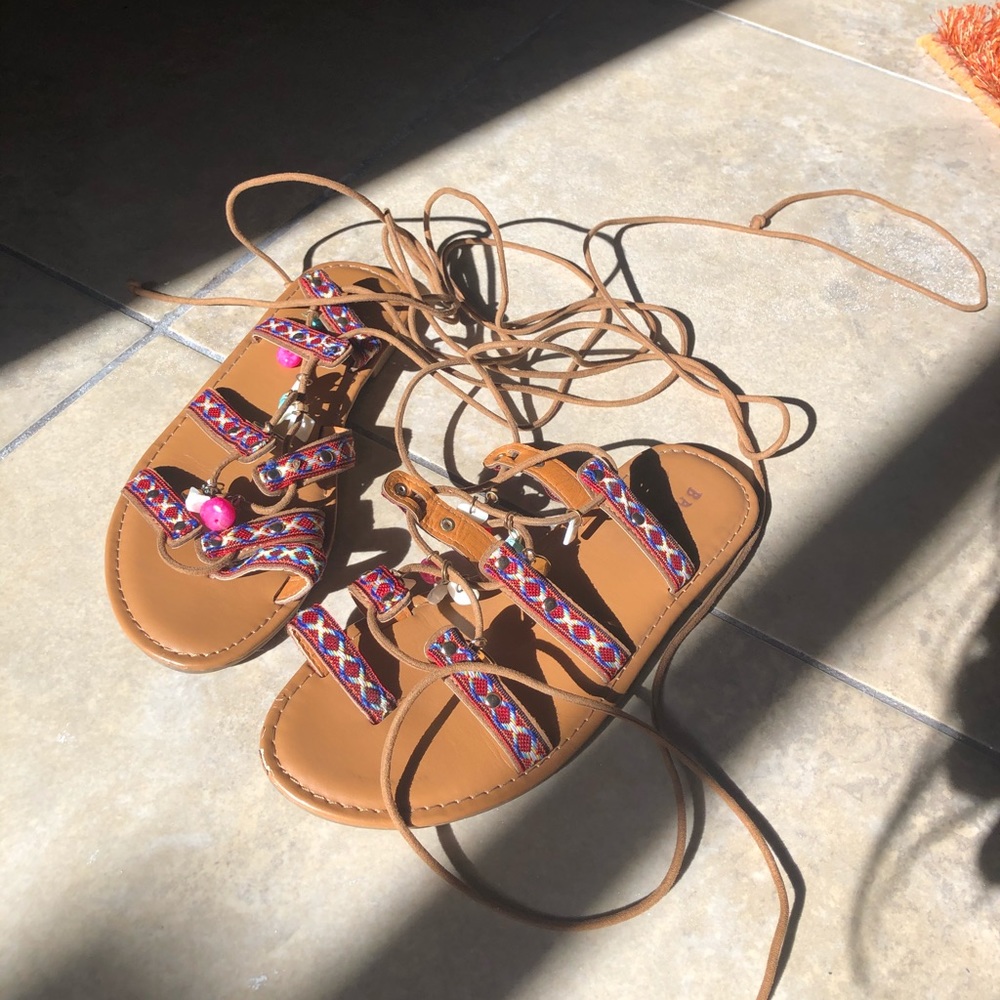 Gladiator wrap sandals